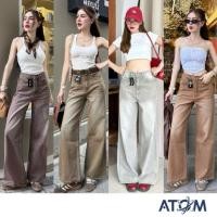 ราคา พร้อมส่ง AT4012 ป้ายATOM กางเกงยีนส์ทรงBaggyS XL (41204600407)