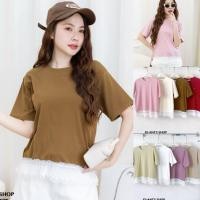 ราคา GI ANTS GI 175 เสื้อยืดคอกลมแขนสั้น ต่อชายระบายลูกไม้ งานน่ารัก สุดเก๋ เนื้อผ้าcotton (40875515274)