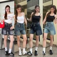 ราคา ป้าย ATOM กางเกงยีนส์ขาสั้นพร้อมส่ง AT2001 (40154590664)