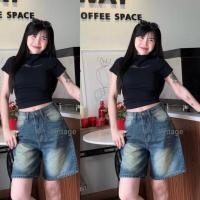 ราคา ป้าย VINTAGE กางเกงยีนส์ผู้หญิง 1327 2 ขาสั้น 3ส่วน งานสวยมาก (28235699082)