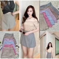 ราคา กระโปรงซับในกางเกงผ้าทวิต สม็อคหลัง (26413885025)