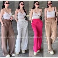 ราคา กางเกงขายาวเอวสูงพรางหุ่นเก็บพุงเอวสูงปี๊ด ผ้าวูฟเวฟ (22629154808)