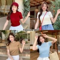 ราคา เสื้อถักไหมพรม K33 ถักลายเปีย ผ้าไหมพรม (42150721799)