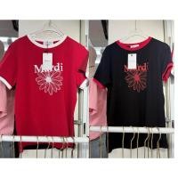 ราคา เสื้อยืดแขนสั้นพิมพ์ลายดอกเดซี่ ผ้านิ่ม เด้ง ใส่สบาย สไตล์เกาหลี (28874440520)