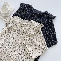 ราคา เสื้อเชิ้ตแขนยาว ผ้าชีฟอง ทรงหลวม ลายดอกไม้ สไตล์เกาหลี สําหรับผู้หญิง (24660081091)