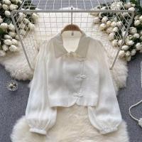 ราคา เสื้อเชิ้ตแขนยาว ติดกระดุม ทรงหลวม สไตล์จีน สําหรับผู้หญิง พร้อมส่ง (25058487062)