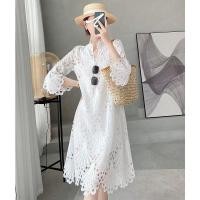 ราคา ใหม่ ชุดเดรสยาว แขนยาว ผ้าลูกไม้โครเชต์ ทรงหลวม สไตล์วินเทจ แฟชั่นเรโทร สําหรับผู้หญิง (21953873756)