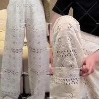 ราคา กางเกงขายาว ขากว้าง เอวสูง ทรงหลวม แต่งลูกไม้ แฟชั่นสไตล์เกาหลี สําหรับผู้หญิง (23360743586)