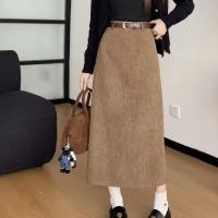 ราคา ชุดเดรสกระโปรงยาว ผ้าลูกฟูก เอวสูง ทรงดินสอ สไตล์เกาหลี สําหรับสตรี สินค้าพร้อมส่ง (24222653396)