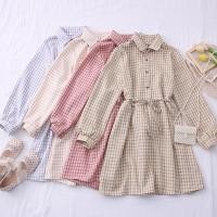 ราคา ชุดเดรสยาว แขนยาว ลายสก๊อต ทรงเอ สไตล์เกาหลี แฟชั่นฤดูร้อน สําหรับผู้หญิง สินค้าพร้อมส่ง (25902898633)