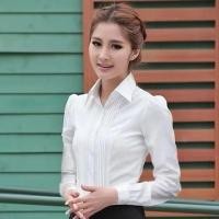 ราคา ผู้หญิง เสื้อ แขนยาว สีขาว เสื้อทํางาน สไตล์เกาหลี พลัสไซส์ (26321653166)