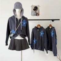 ราคา สเวตเตอร์ถักบางเปิดด้านหน้าสไตล์เกาหลี ทำจากไหมพรม กันหนาวแขนยาวสำหรับผู้หญิง (56151030995)