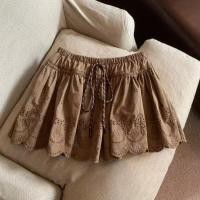 ราคา สไตล์เกาหลีผู้หญิงสุภาพสตรีฤดูร้อนลูกไม้เอวยางยืดกระโปรงสั้นกระโปรงสั้น (49800141742)