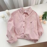 ราคา เสื้อแขนยาวสไตล์เกาหลี สำหรับสุภาพสตรี ทำจากผ้าฝ้าย ไซส์ใหญ่ แถบหลวม (44313605778)