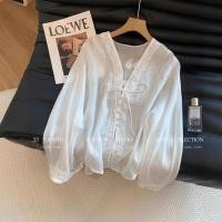 ราคา เสื้อแขนยาวสไตล์เกาหลีสำหรับสุภาพสตรี ลายปักฝังละเอียด สวมใส่ง่าย (42669224983)