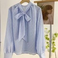 ราคา เสื้อเชิ้ตแขนยาวสไตล์เกาหลี ลายหูกระต่ายและลูกไม้ (42415337491)