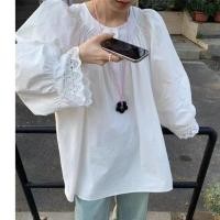 ราคา เสื้อแขนยาวสไตล์เกาหลีสำหรับผู้หญิง ดีไซน์ลายลูกไม้ (42370337301)