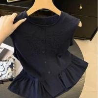 ราคา เสื้อกลางคันสำหรับผู้หญิง แบบแฟชั่นเกาหลี ทำจากผ้าชีฟองลายลูกไม้ (41711288293)