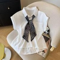 ราคา เสื้อลอยแขนสั้นดีไซน์เกาหลี สำหรับผู้หญิง (41160361091)