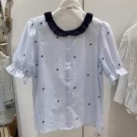 ราคา เสื้อแขนสั้นสไตล์เกาหลี พัฟสำหรับผู้หญิง (40425193615)