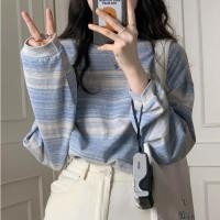 ราคา เสื้อยืดแขนยาวสไตล์เกาหลีสำหรับสุภาพสตรี (40407805321)