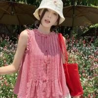 ราคา เสื้อแขนกุดสไตล์เกาหลี ลายสก๊อต ทรงคล่องแคล่วสำหรับสุภาพสตรี (40318712835)