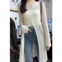 ราคา ผู้หญิงขนาดบวกแจ๊กเก็ตเสื้อลําลองแขนยาวคาร์ดิแกน (29958467945)