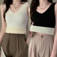 ราคา ลองจอน เสื้อลองจอน ฮีทเทค ฤดูหนาวความร้อนเสื้อกั๊กผู้หญิงหนาขนแกะ Proof Cold Proof Sling ด้านในกระชับ Bott (41725368416)