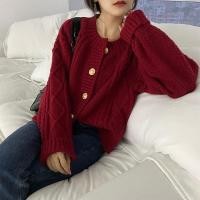 ราคา sweater christmas เสื้อ christmas christmas sweater แจ็คเก็ตถักสีแดงสไตล์สวมใส่ง่ายสำหรับผู้หญิง เหมาะสำหรับฤดูใบไม้ร่วงและฤดูหนาว (46650999038)