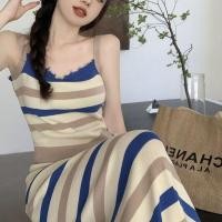 ราคา ชุดไปทะเล ชุดเดินทะเล ชุดไปงานบวช กระโปรงแขวนดีไซน์เรโทร ลายขนสัตว์ กระโปรงยาว สไตล์ร้อนสำหรับหญิงสาว (43725476833)