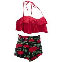 ราคา bikini สาวอวบ bikini บราบิกินี่ ชุดว่ายน้ำบิกินี่เอวสูง สำหรับผู้หญิง แบบสองชิ้น (57750634664)