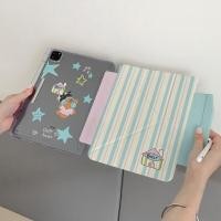 ราคา case ipad air4 เคส ipad gen9 case ipad air5 ลูกสุนัขชุดหูฟังน่ารัก เหมาะสําหรับ iPadair เคสป้องกันแท็บเล็ต mini6Y ลดโปรพร้อมช่องเสียบปากกา 10th Generation Stripes 11 (27743251656)