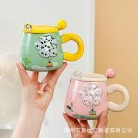 ราคา แก้วน้ำ แก้วน้ำน่ารัก แก้วเซรามิค น่ารักนม ฟูฟู แก้วพร้อมฝาปิดช้อนสร้างสรรค์ครีมขนมปังกระต่ายถ้วยเซรามิกของที่ระลึกครัวเรือนสํานักงานถ้วยน้ํา (45900386211)