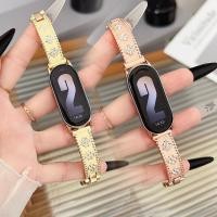 ราคา Diamond Clover สายนาฬิกาสําหรับ Xiaomi Mi Band 8 9 10 สร้อยข้อมือเปลี่ยนสายรัดข้อมือ Correa สําหรับ Mi Band 10 9 8 สาย (42818394379)