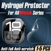 ราคา 5 ชิ้น Soft Hydrogel ฟิล์มกันรอยหน้าจอสําหรับ iWatch Series 10 4 5 6 7 8 9 Ultra 2 SE Apple Watch ป้องกันหน้าจอ 42 มม Apple Watch 44 มม กรณี (40911613736)