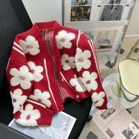 ราคา เสื้อ christmas christmas sweater mardi sweater เสื้อคาร์ดิแกนลายดอกไม้สำหรับผู้หญิงปี 2024 ออกแบบในสไตล์คริสต์มาสและชาแนล เหมาะกับฤดูใบไม้ร่วงและฤดูหนาว เป็นแจ็คเก็ตสั้นแฟชั่นสีแดงกันหนาว (4450101380