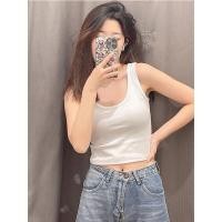 ราคา เอวลอยแซ่บๆ bolita style เสื้อเอวลอย เสื้อยืดสตรีแขนกุดสำหรับฤดูร้อน สีขาว มีลายหวานๆ กับสายเดี่ยวสั้น (26093303082)