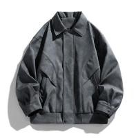 ราคา เสื้อหนัง jacket หนัง เสื้อวิ่ง ฤดูใบไม้ผลิฤดูใบไม้ร่วงอินเทรนด์หลวมสบายๆ Ruffian หล่อ High End Lapel รถจักรยานยนต์แจ็คเก็ตหนังผู้ชาย PU หนังแจ็คเก็ต (43875369427)