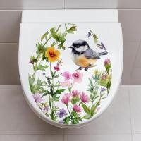 ราคา ฝาชักโครก ฝาชักโครก karat ฝาชักโครก cotto ซ่างอี้ นกดอกไม้สติกเกอร์การ์ตูนห้องน้ําปกตกแต่งผนังสติกเกอร์ติดด้วยตนเองโรงงานขายตรงสติกเกอร์ห้องน้ํา (53601315441)