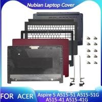 ราคา ใหม่สําหรับ Acer Aspire 5 A515 51 A515 51G A515 41 A515 41G แล็ปท็อปปกหลัง LCD ฝาครอบด้านหน้า บานพับ Palmrest Lower Top Cover (44324896988)