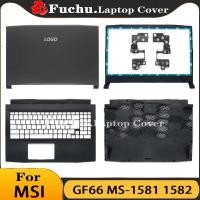 ราคา ใหม่สําหรับ MSI GF66 MS 1581 1582 Katana GF66 แล็ปท็อปปกหลัง LCD ด้านหน้า บานพับ Palmrest ด้านล่างสีดํา 15 6 นิ้ว (43708144122)