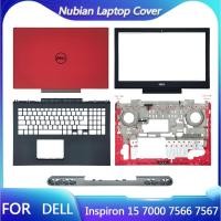 ราคา ใหม่สําหรับ DELL Inspiron 15 7000 7566 7567 แล็ปท็อปสีแดงแล็ปท็อปปกหลัง LCD ด้านหน้า Palmrest ฐานด้านล่าง (43320015024)
