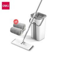 ราคา Deli ไม้ถูพื้น ไม้ม๊อบพร้อมถังรีดน้ำ ใช้งานสะดวก หมุนได้ 360องศา ใช้งานได้ทั้งเปียกและแห้ง น้ำหนักเบา Mop Set (29755050122)