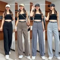 ราคา WT01 รุ่น Luxury กางเกงขากระบอก กลาง กางเกงเอวสูง ผู้หญิง เก็บพุง ทรงเป๊ะ กางเกงขายาวผู้หญิง ใส่ทำงาน ใส่เที่ยว ผ้าโควี่ (23959581318)