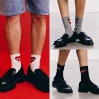 ราคา maison KEEPS Adore Logo Quarter Socks ถุงเท้า ทอโลโก้ Adore (42256381061)
