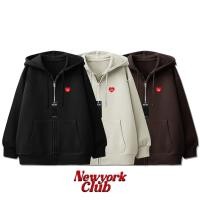 ราคา New York 1965 NEWYORKCLUB COLLECTION ZIPPER ปักหัวใจ เสื้อคลุมแขนยาว เสื้อกันหนาว กันแดด มีฮู้ด (28139825269)