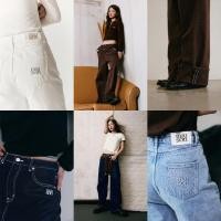 ราคา maison KEEPS Pluto Jeans Unisex กางเกงยีนส์ ทรงขากระบอกตรง กางเกงเอวกลาง ระดับสะดือ ไม่ใช่เอวสูง (28473110248)