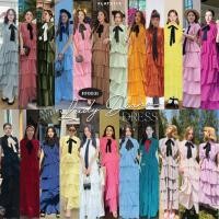 ราคา FLAT2112 LADY DIANA DRESS เดรสชั้นๆ ชุดออกงาน ผ้าชีฟอง เดรสงานแต่ง ชุดไปงานแต่ง FF0031 (6169324109)