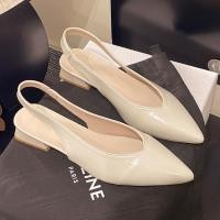 ราคา รองเท้าส้นสูงผู้หญิงลําลองส้นหนาผู้หญิงรองเท้าแตะขนาดบวก42 (43454411769)