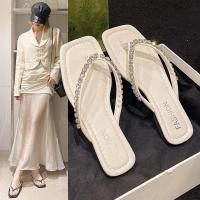 ราคา Ready Stock Flat Flip Flops Women s Outer Wear Women s Slippers Plus Size 42 (25582312944)